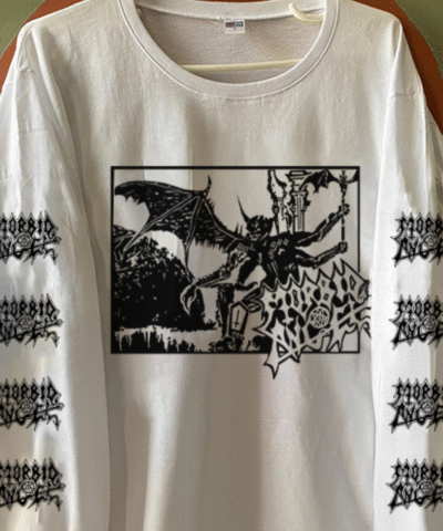 Morbid Angel - Abominations of Desolation  - Longsleeve Tshirt (WHITE) (Death Metal)
