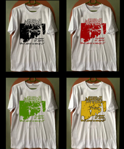 Hellhammer - Triumph of Death - White Tshirt 4 colors Options