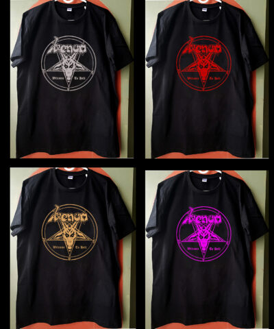 Venom - Welcome to Hell - Black Tshirt 4 colors Options