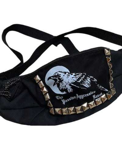 Waist bag with Passive - Aggressive Raven Patch