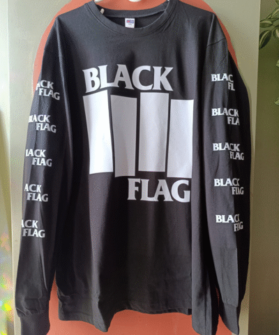Black Flag - Logo - Black Longsleeve Tshirt
