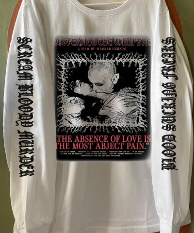 Dracula / Nosferatu - White LongSleeve Tshirt