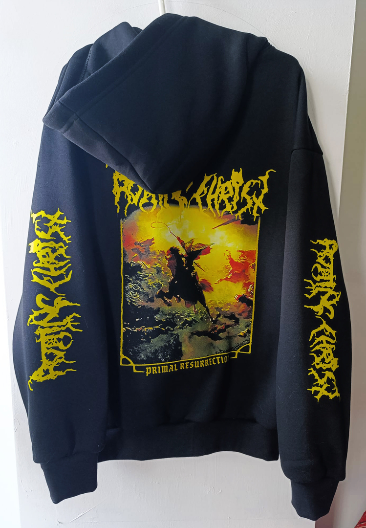 Rotting Christ - Primal Resurrection - Zipper Hoodie with Front - Back - Arm Print - Image 2