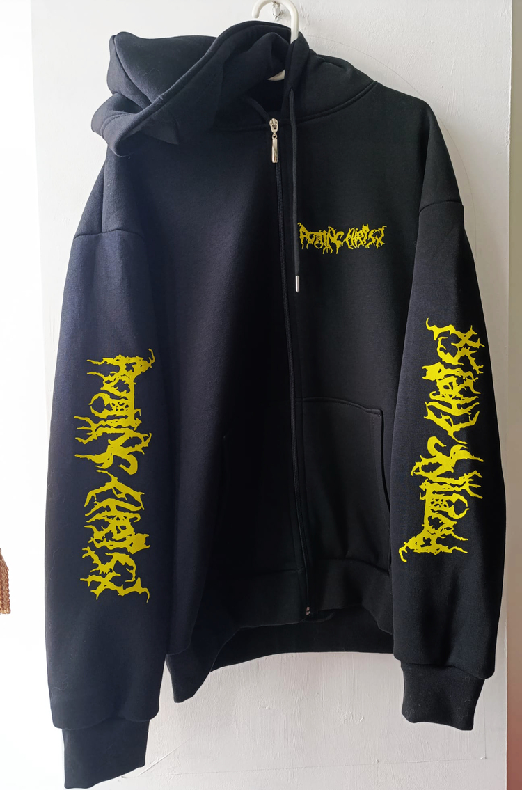 Rotting Christ - Primal Resurrection - Zipper Hoodie with Front - Back - Arm Print - Image 3