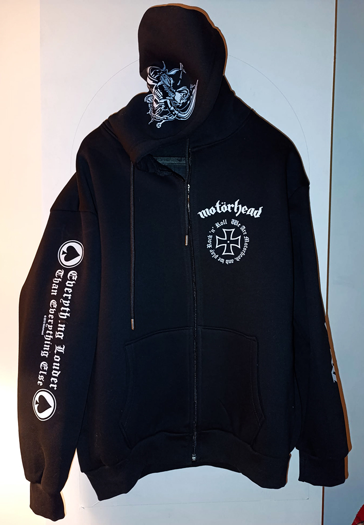Motörhead - England - Zipper Hoodie with Front - Back - Arm - Hood Print