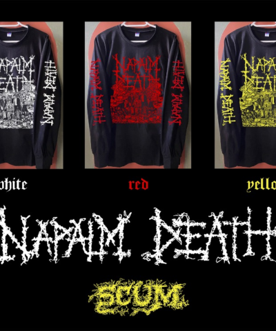 Napalm Death - Scum - LongSleeve Tshirt with 3 colours options