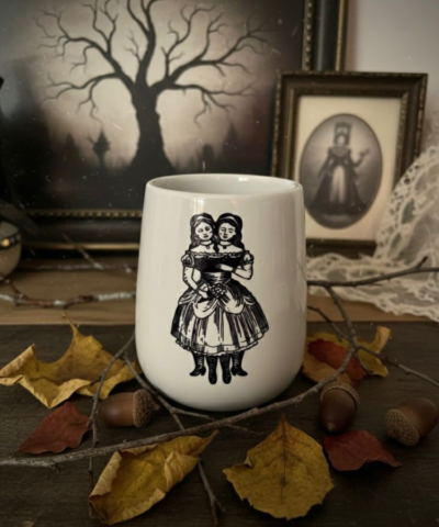 Gothic Lady Portrait Vase