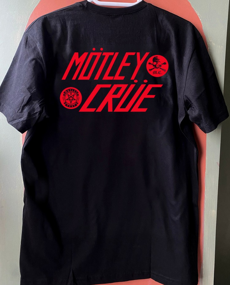 Rock Off Motley Crue Unisex Maglietta Too Fast Cycle - Cotone Morbido, Vestibilità Aderente