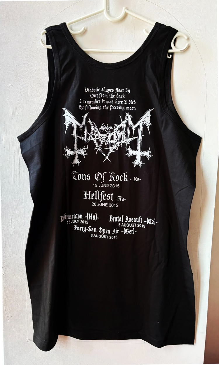 Mayhem – 2015 European Tour - Tank Top - Image 3