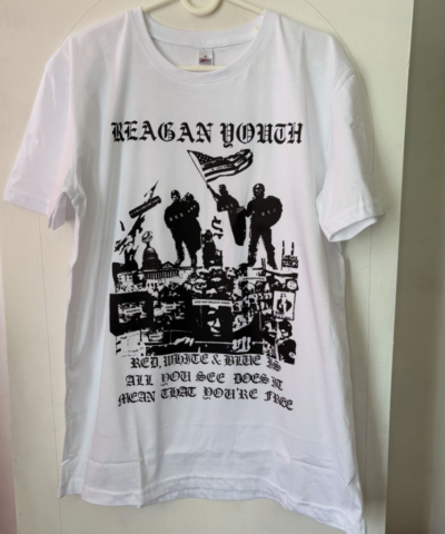 Reagan Youth - Red, White & Blue - White Tshirt
