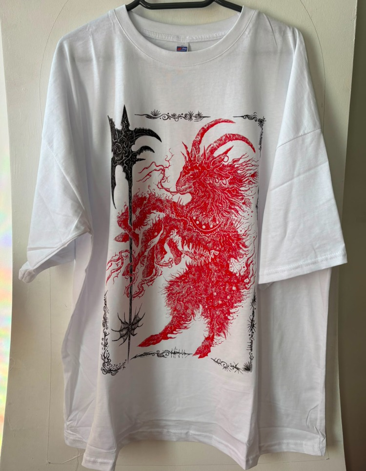 Baphomet the Keeper - White Tshirt