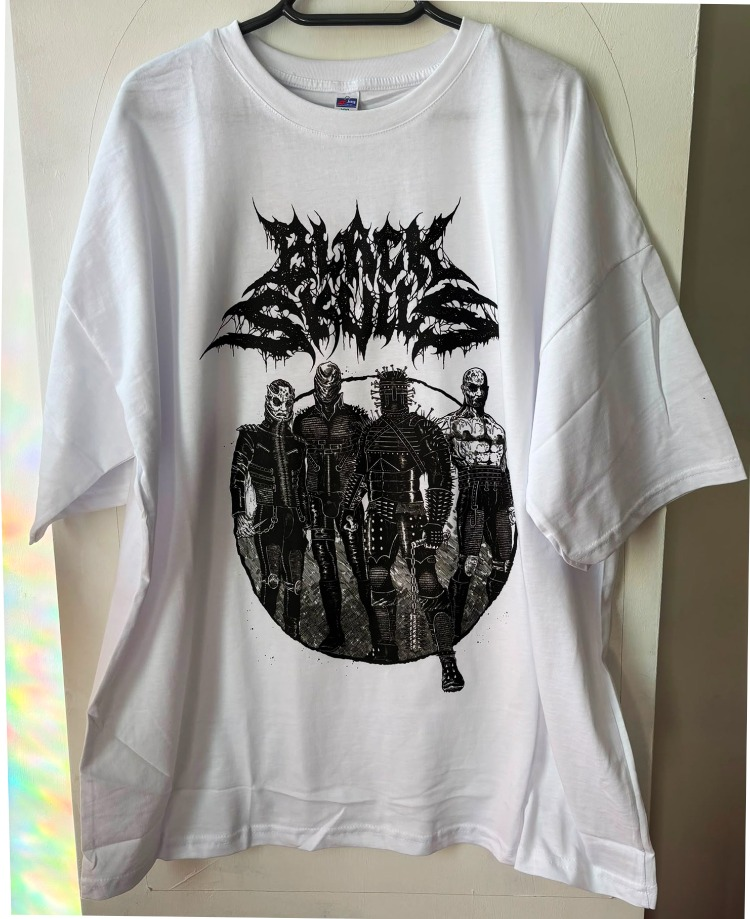 Black Skulls - White Tshirt