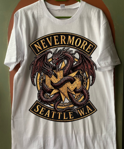 Nevermore - Seattle W.A - White Tshirt