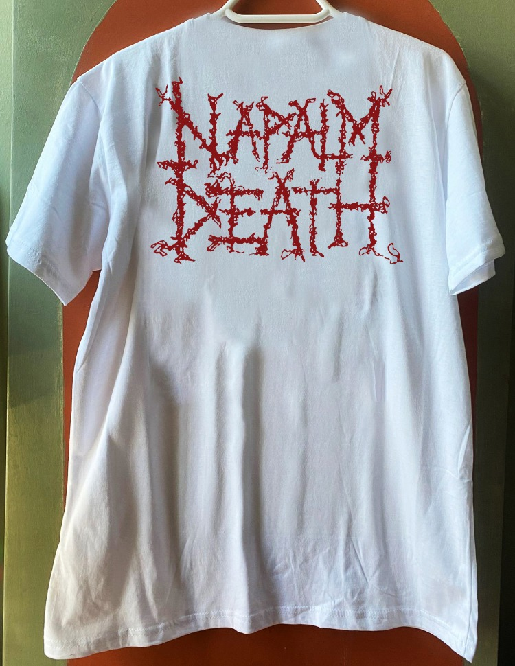 Napalm Death - Life? - White Tshirt - Image 2