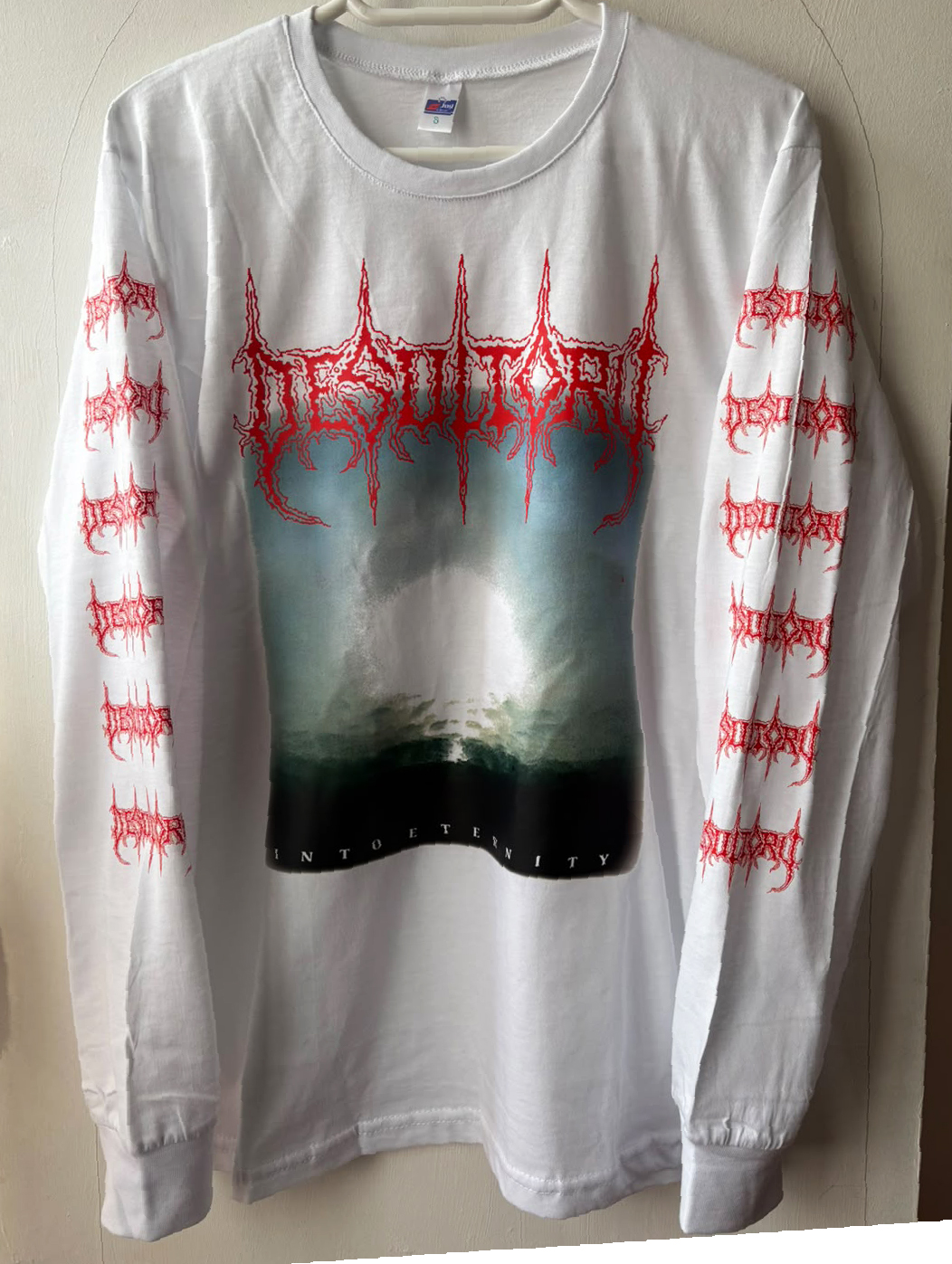 Desultory - Into Eternity - White LongSleeve Tshirt
